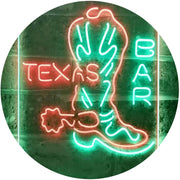 Cowboys Boots Texas Bar LED Light Sign - LED Gift Works