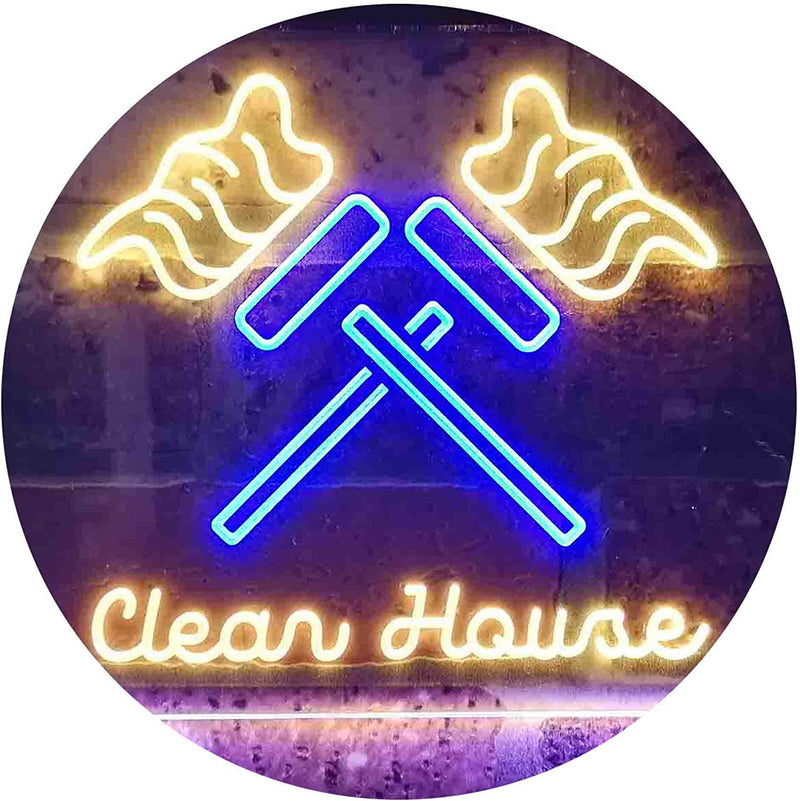 Clean House Maid Services LED Light Sign - LED Gift Works