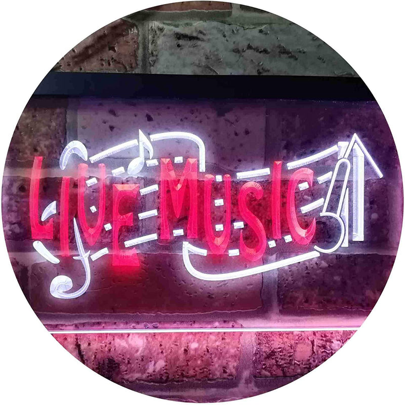 Live Music LED Light Sign - LED Gift Works