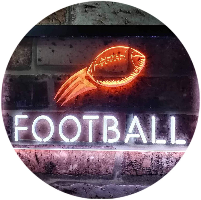 Man Cave Football LED Light Sign - Way Up Gifts