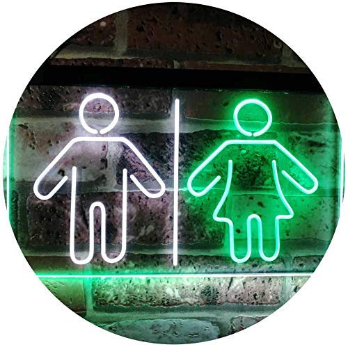 Men Women Bathroom Restroom LED Light Sign - Way Up Gifts