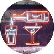 Wine Beer Shots Liquor Cocktails LED Light Sign - LED Gift Works