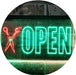 Barber Scissors Hair Cuts Open LED Light Sign - Way Up Gifts