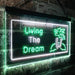 Paradise Island Living The Dream LED Light Sign - Way Up Gifts