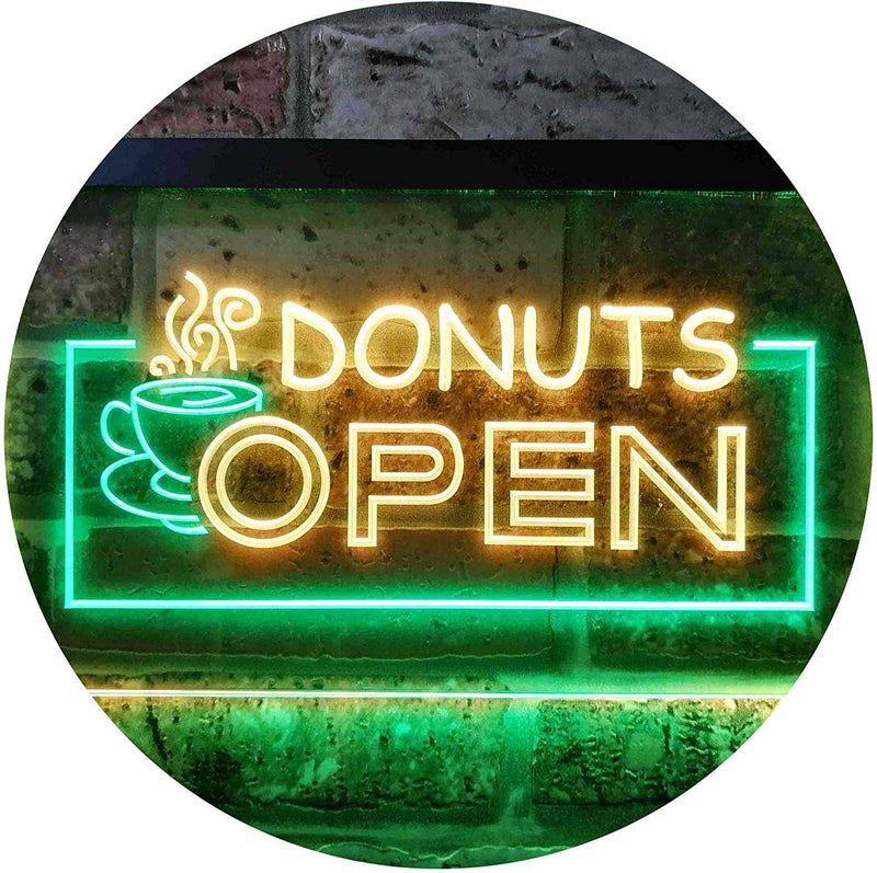 Donuts Open LED Light Sign - LED Gift Works
