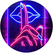 Finger Nail On Lip Beauty Salon LED Light Sign - LED Gift Works