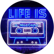 Life is a Mixtape Quotes Bedroom Decor LED Light Sign - LED Gift Works
