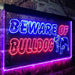 Beware of Bulldog LED Light Sign - Way Up Gifts