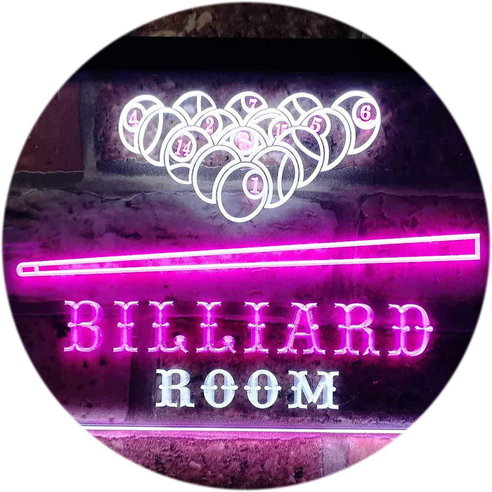 Pool Billiard Room LED Light Sign - Way Up Gifts