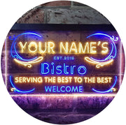 Personalized Bistro LED Light Sign - LED Gift Works