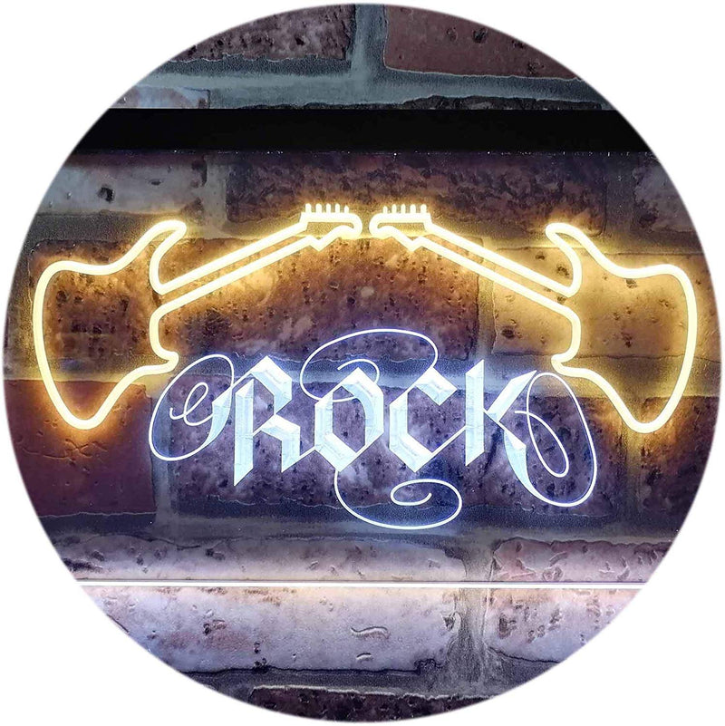 Guitars Rock Music LED Light Sign - LED Gift Works