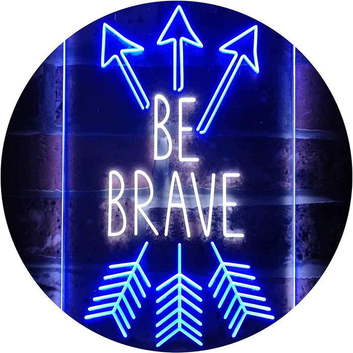 Arrows Be Brave LED Light Sign - Way Up Gifts