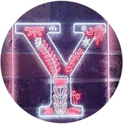 Family Name Letter Y Monogram Initial LED Light Sign - LED Gift Works