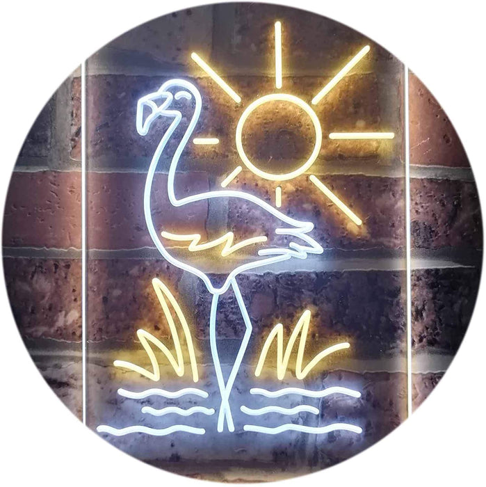 Tropical Decor Flamingo Sun LED Light Sign - Way Up Gifts