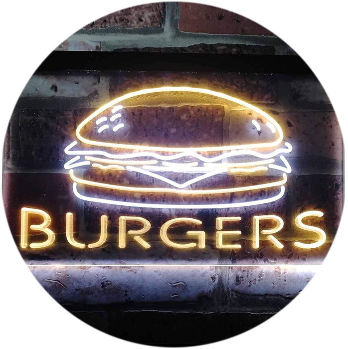 Hamburgers Burgers LED Light Sign - Way Up Gifts