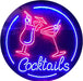 Cocktails LED Light Sign - Way Up Gifts