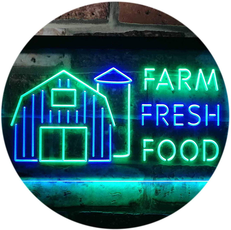 Farm Fresh Food LED Light Sign - LED Gift Works