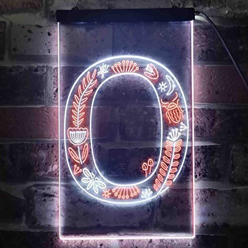 Family Name Letter O Monogram Initial LED Light Sign - Way Up Gifts