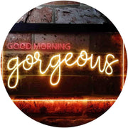 Girlfriend Gift Good Morning Gorgeous LED Light Sign - LED Gift Works