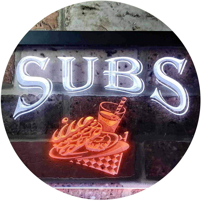 Sandwiches Hoagies Subs LED Light Sign - LED Gift Works