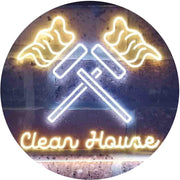 Clean House Maid Services LED Light Sign - LED Gift Works