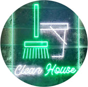Clean House Helper Maid Service LED Light Sign - LED Gift Works