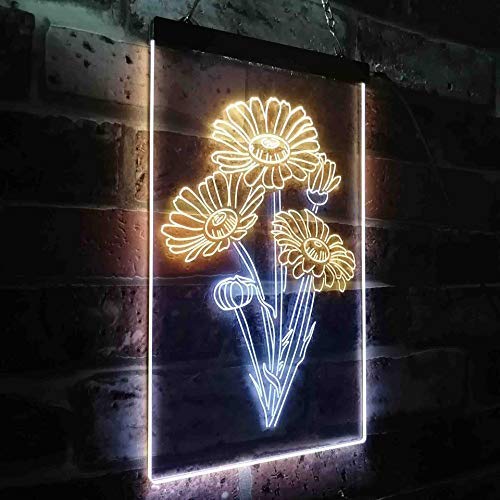 Daisy Flowers LED Light Sign - Way Up Gifts