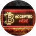 Bitcoin Accepted Here LED Light Sign - Way Up Gifts