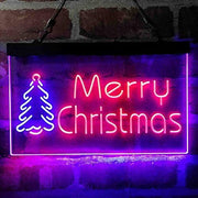 Merry Christmas Tree LED Light Sign - LED Gift Works