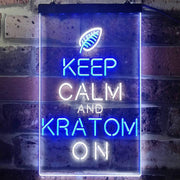 Keep Calm Kratom On LED Light Sign - LED Gift Works