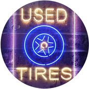 Auto Shop Car Garage Used Tires LED Light Sign - LED Gift Works