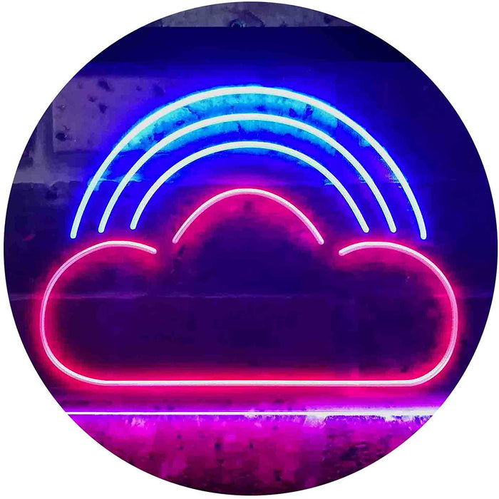 Rainbow Cloud Kids Room Decor LED Light Sign - Way Up Gifts