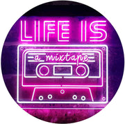Life is a Mixtape Quotes Bedroom Decor LED Light Sign - LED Gift Works
