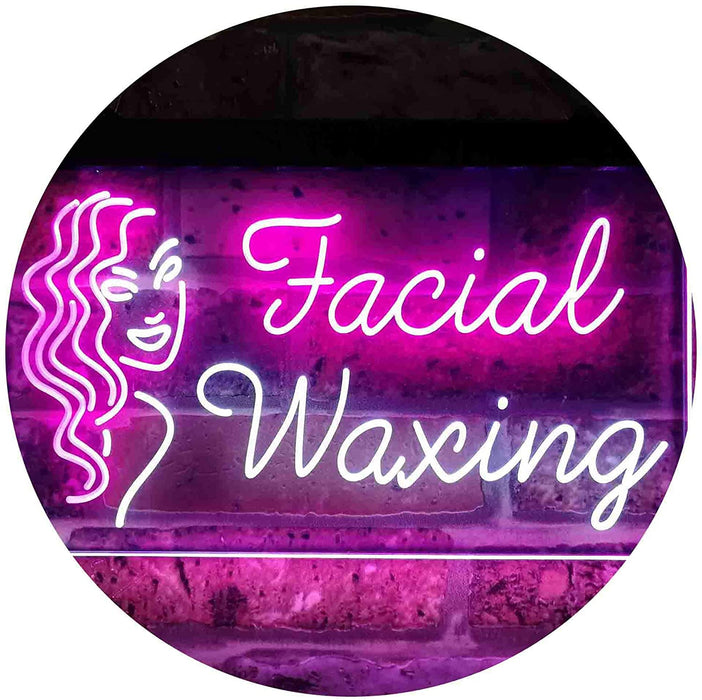 Facial Waxing LED Light Sign - Way Up Gifts
