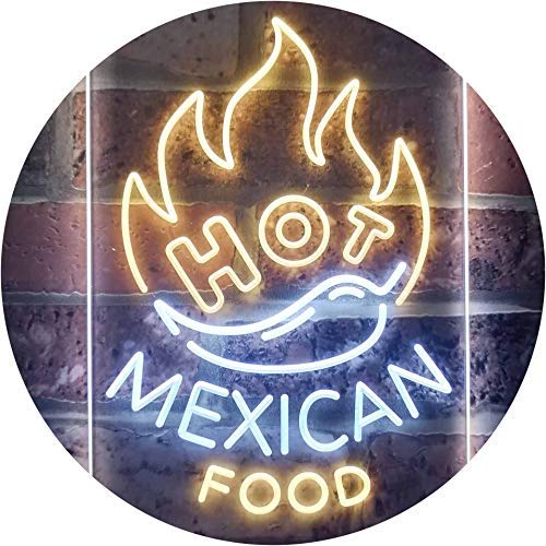 Hot Mexican Food LED Light Sign - Way Up Gifts