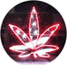 Marijuana Leaf USA Flag LED Light Sign - Way Up Gifts