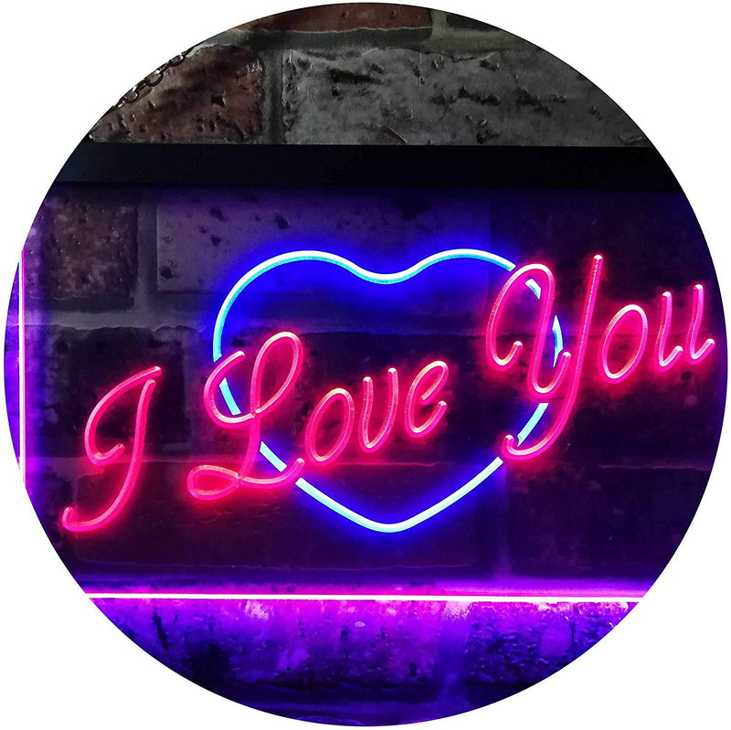 Heart I Love You LED Light Sign - LED Gift Works