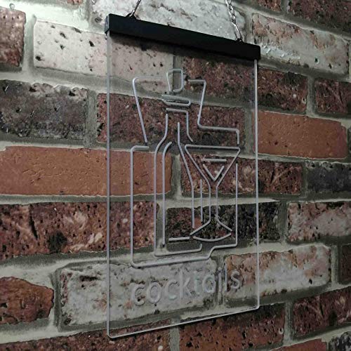 Cocktails Bar LED Light Sign - LED Gift Works