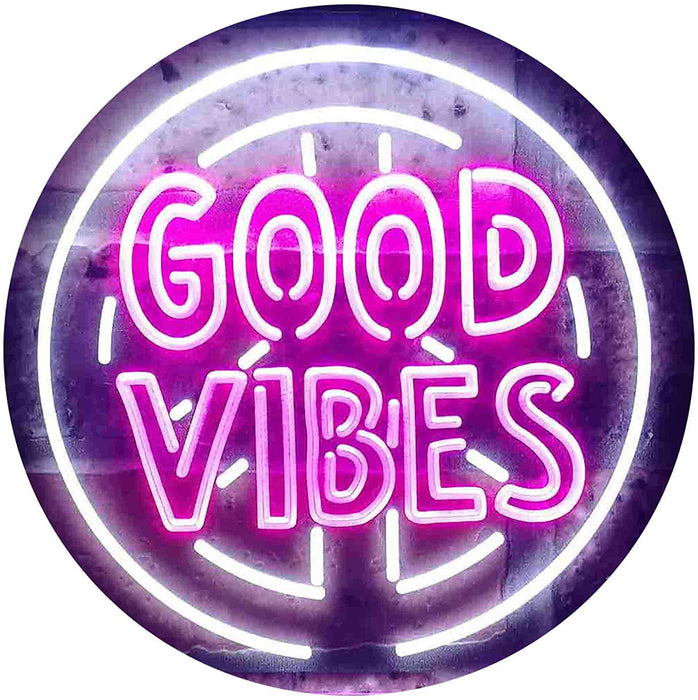 Good Vibes LED Light Sign - Way Up Gifts