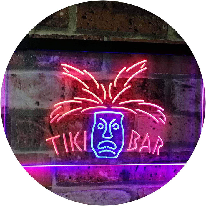 Tiki Bar Mask LED Light Sign - Way Up Gifts