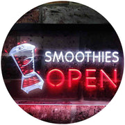 Smoothies Open LED Light Sign - LED Gift Works