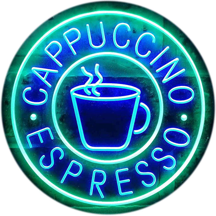 Coffee Cappuccino Espresso LED Light Sign - Way Up Gifts