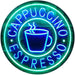 Coffee Cappuccino Espresso LED Light Sign - Way Up Gifts