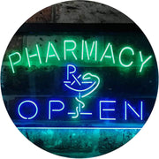 RX Pharmacy Open LED Light Sign - LED Gift Works