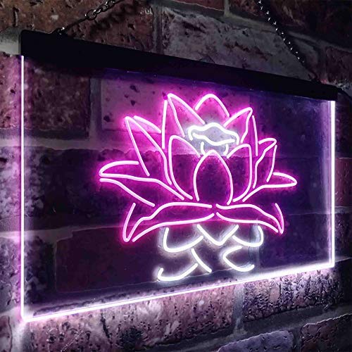 Lotus Flower LED Light Sign - Way Up Gifts