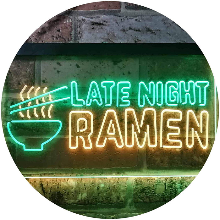 Japanese Food Late Night Ramen LED Light Sign - Way Up Gifts