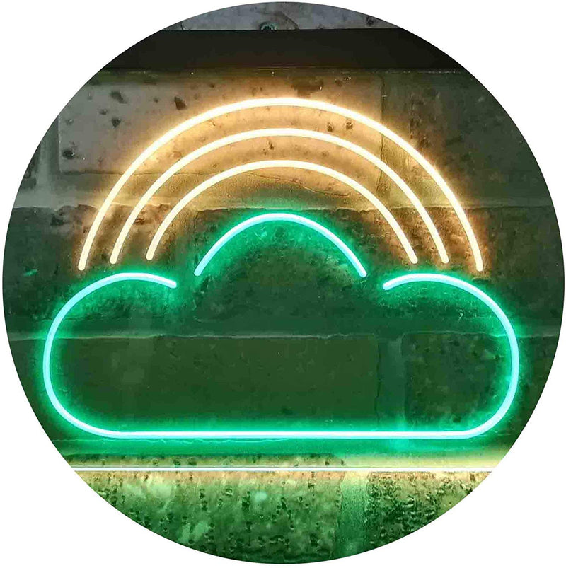Rainbow Cloud Kids Room Decor LED Light Sign - LED Gift Works