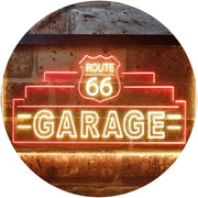 Route 66 Garage LED Light Sign - LED Gift Works