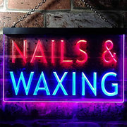 Beauty Salon Nails Waxing LED Light Sign - LED Gift Works
