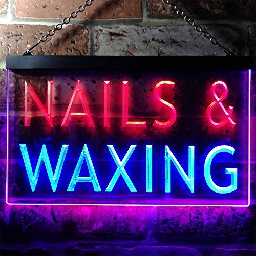 Beauty Salon Nails Waxing LED Light Sign - Way Up Gifts